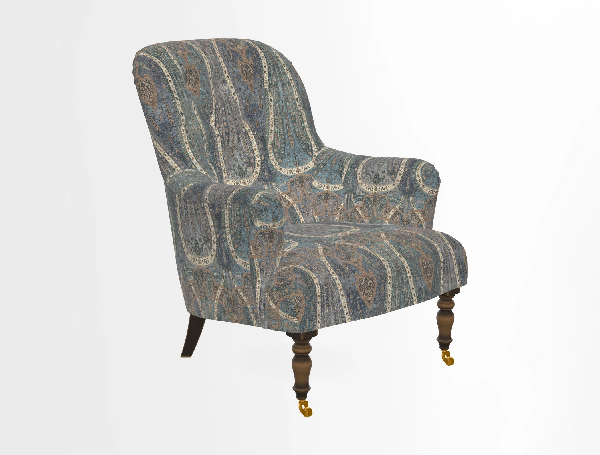 Tisbury Chair in House Clever Velvet Henna