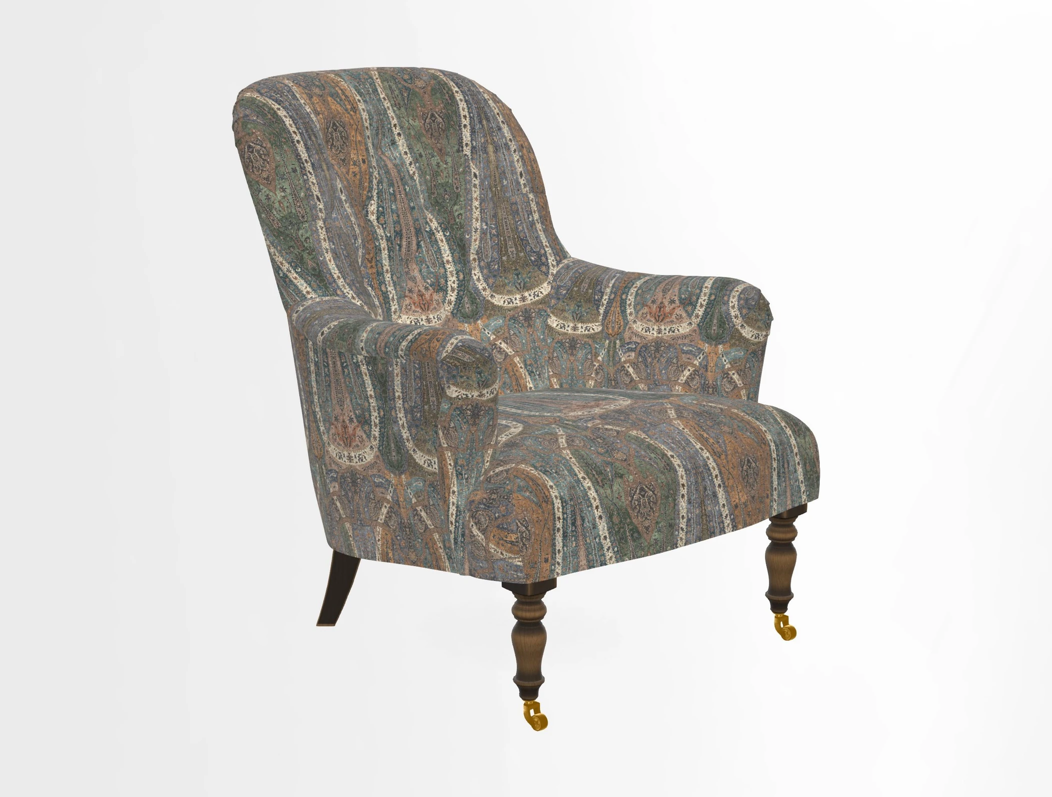 Tisbury Chair in House Clever Velvet Henna
