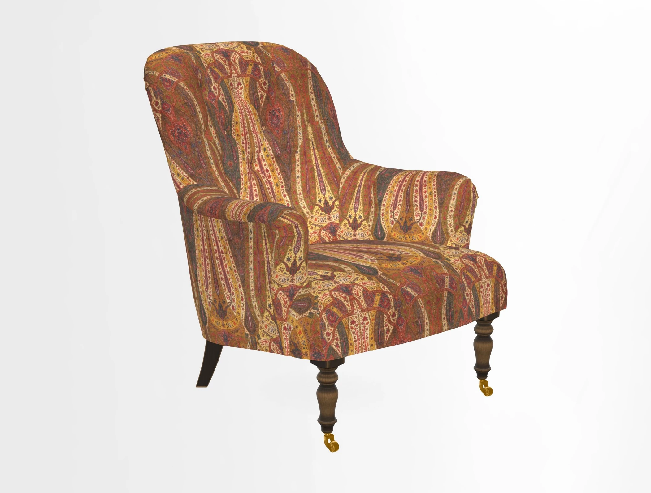 Tisbury Chair in House Clever Velvet Henna