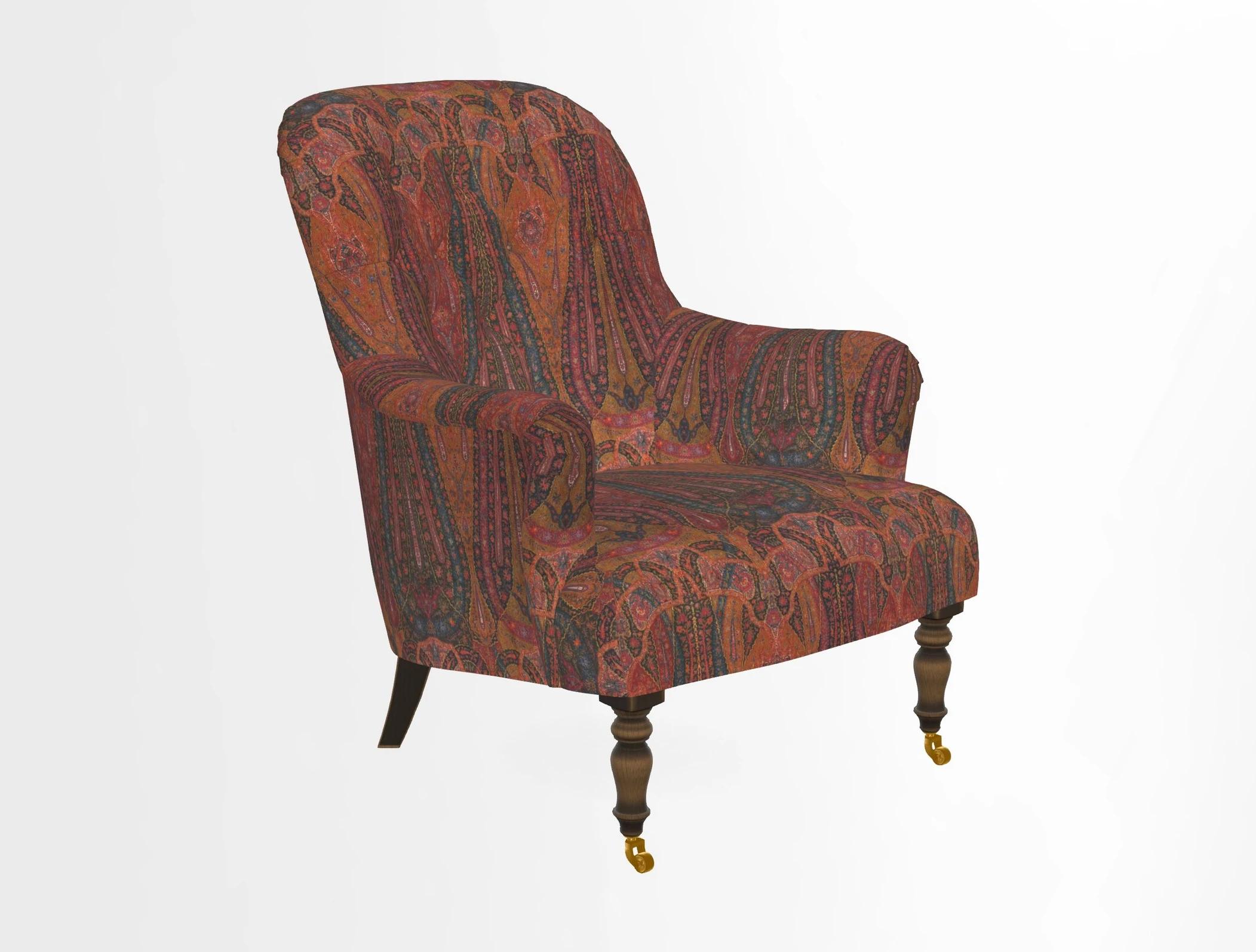 Tisbury Chair in House Clever Velvet Henna