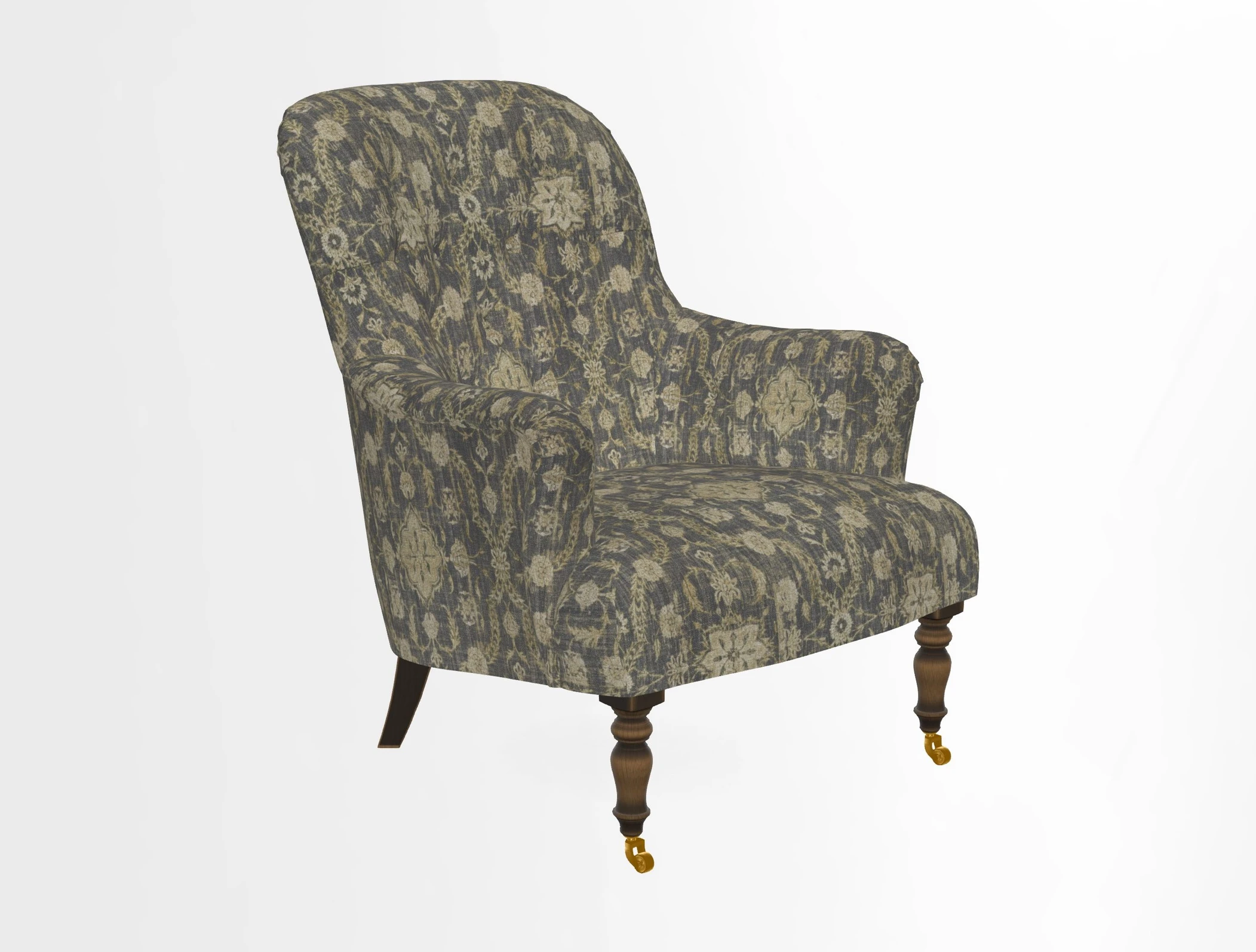 Tisbury Chair in House Clever Velvet Henna