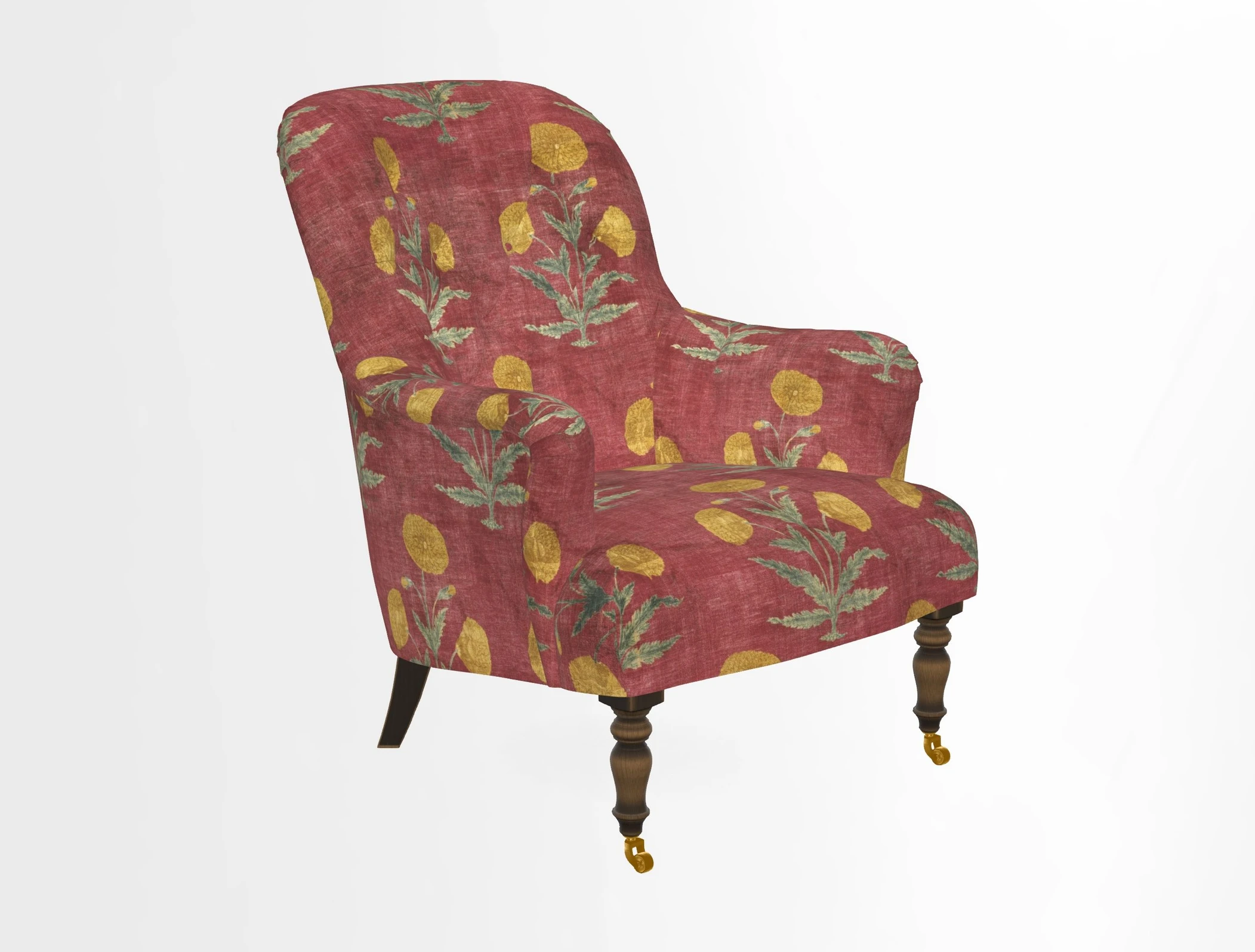 Tisbury Chair in House Clever Velvet Henna