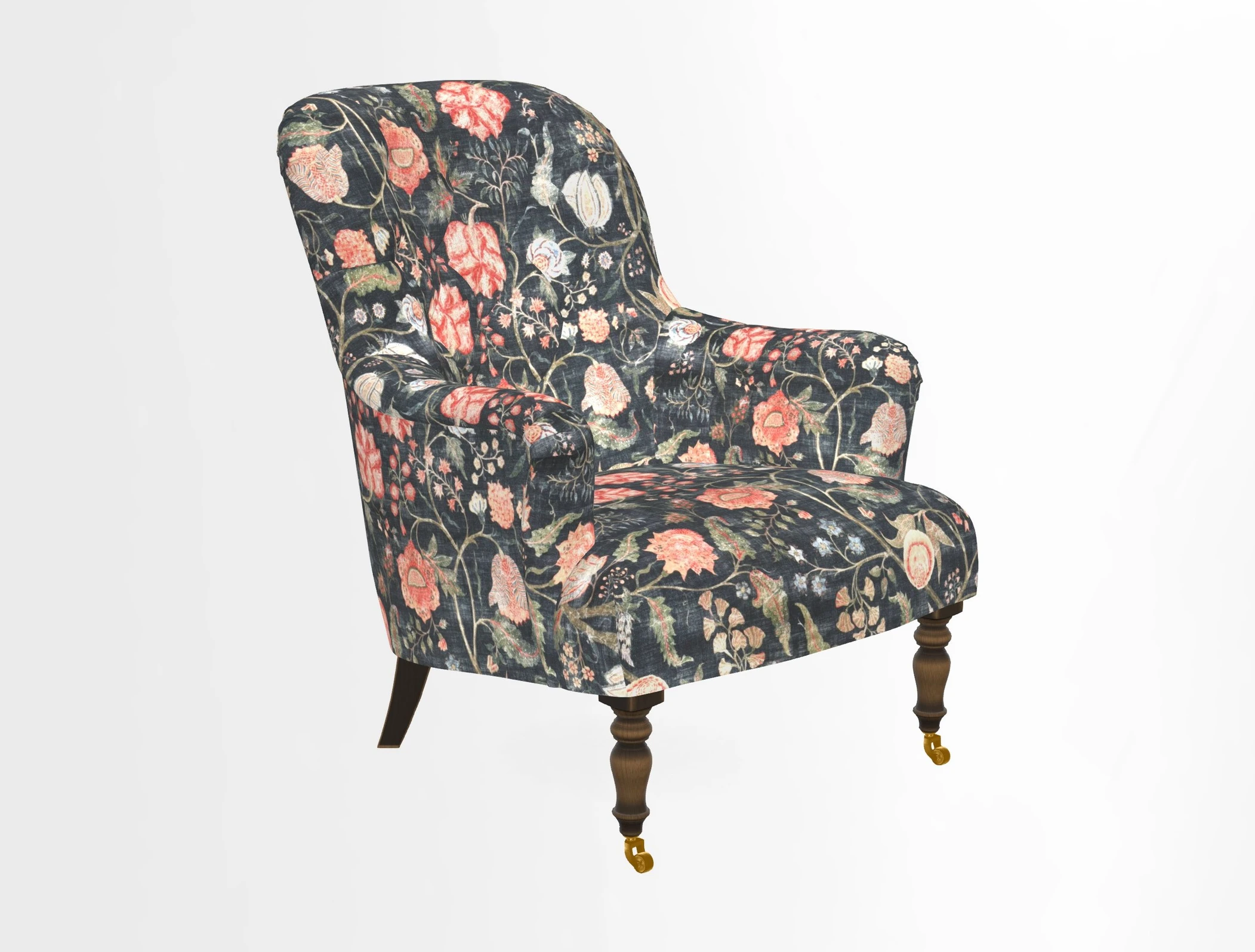 Tisbury Chair in House Clever Velvet Henna