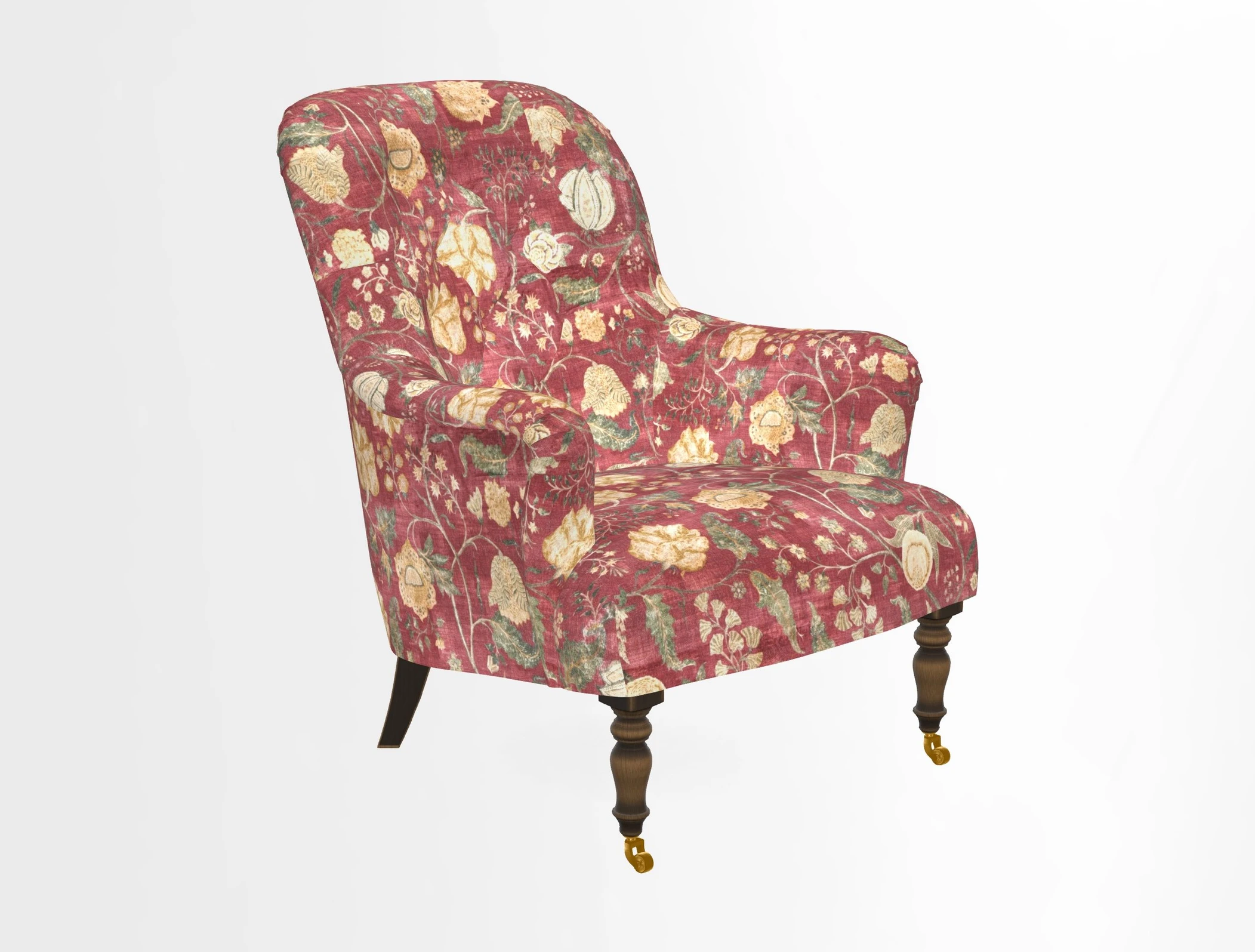 Tisbury Chair in House Clever Velvet Henna