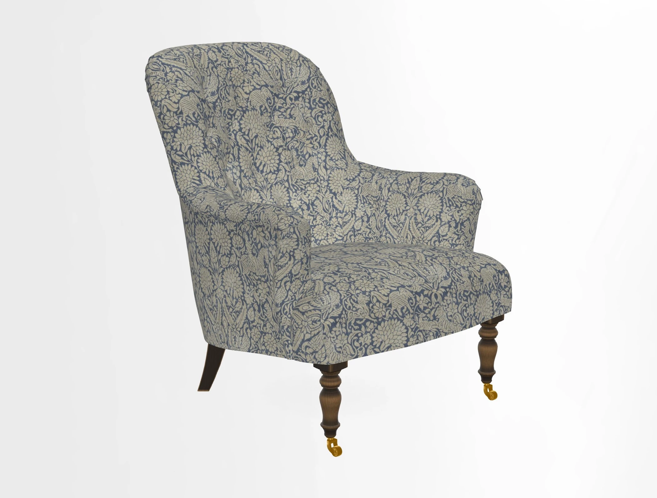 Tisbury Chair in House Clever Velvet Henna