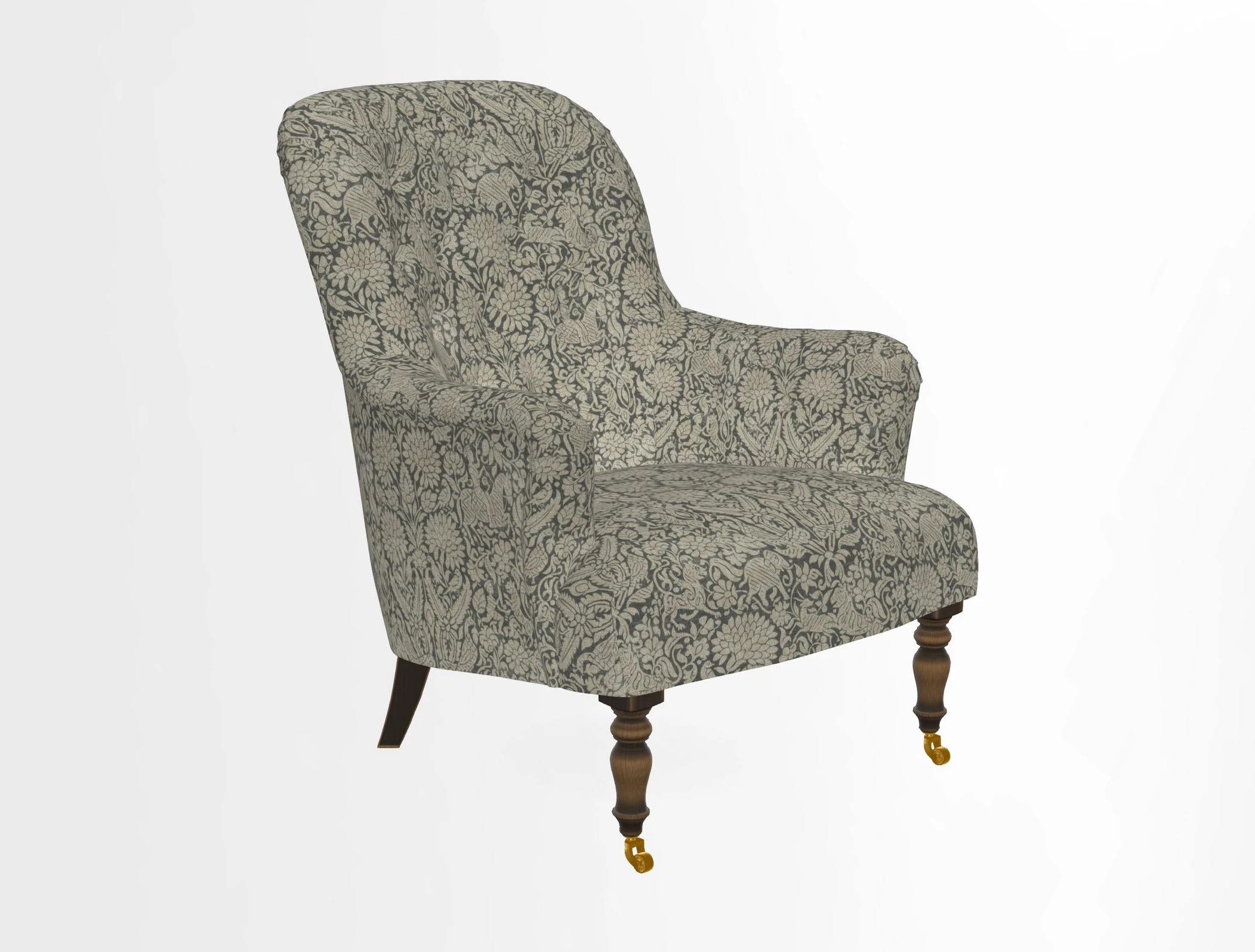 Tisbury Chair in House Clever Velvet Henna