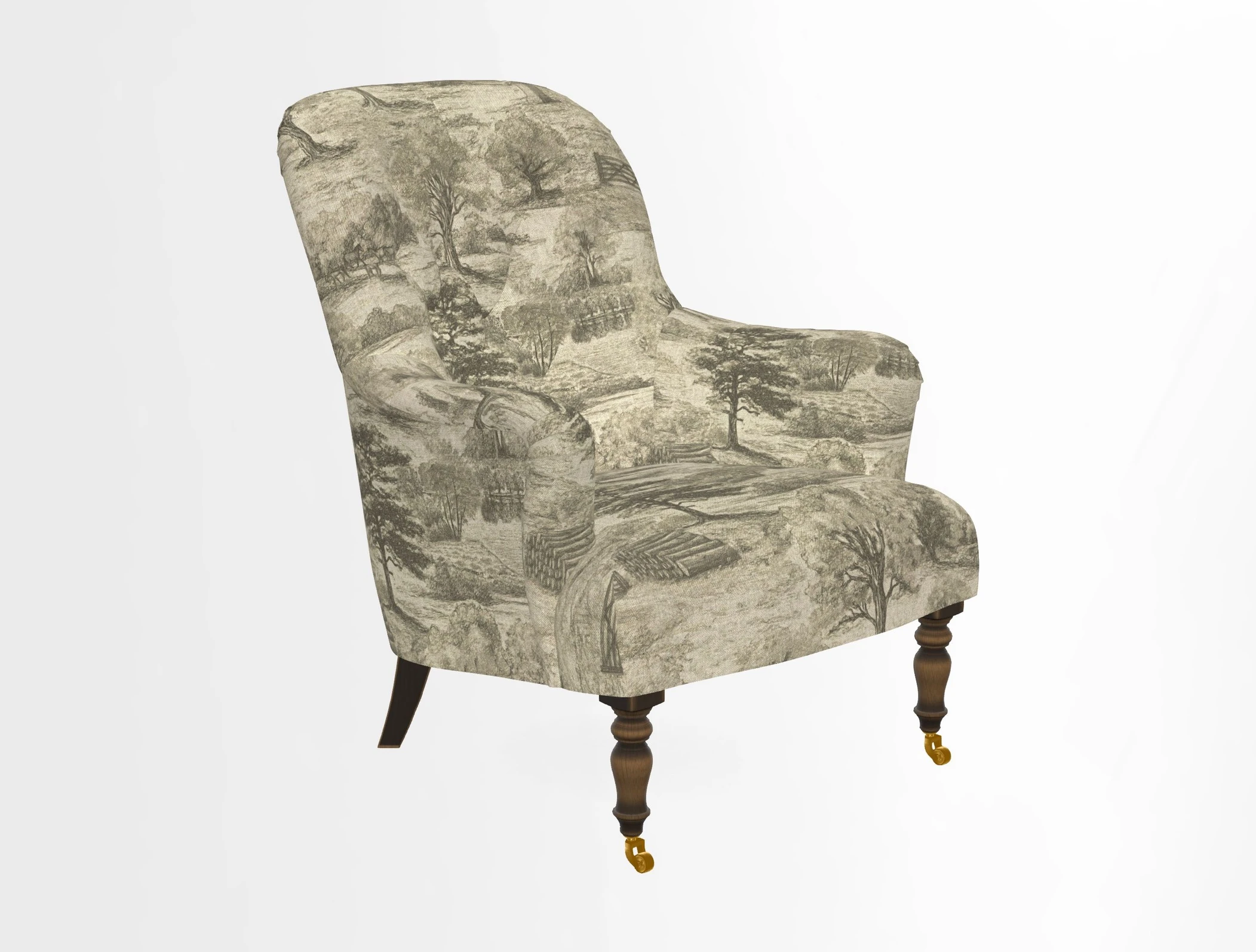 Tisbury Chair in House Clever Velvet Henna