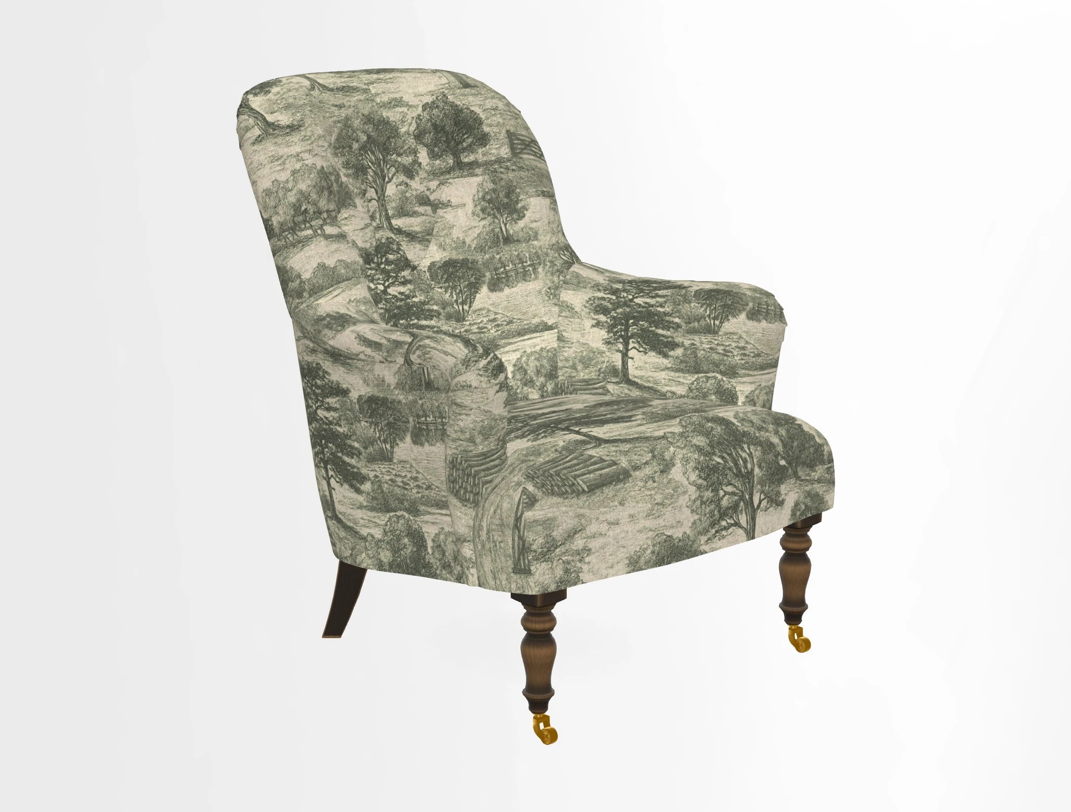 Tisbury Chair in House Clever Velvet Henna