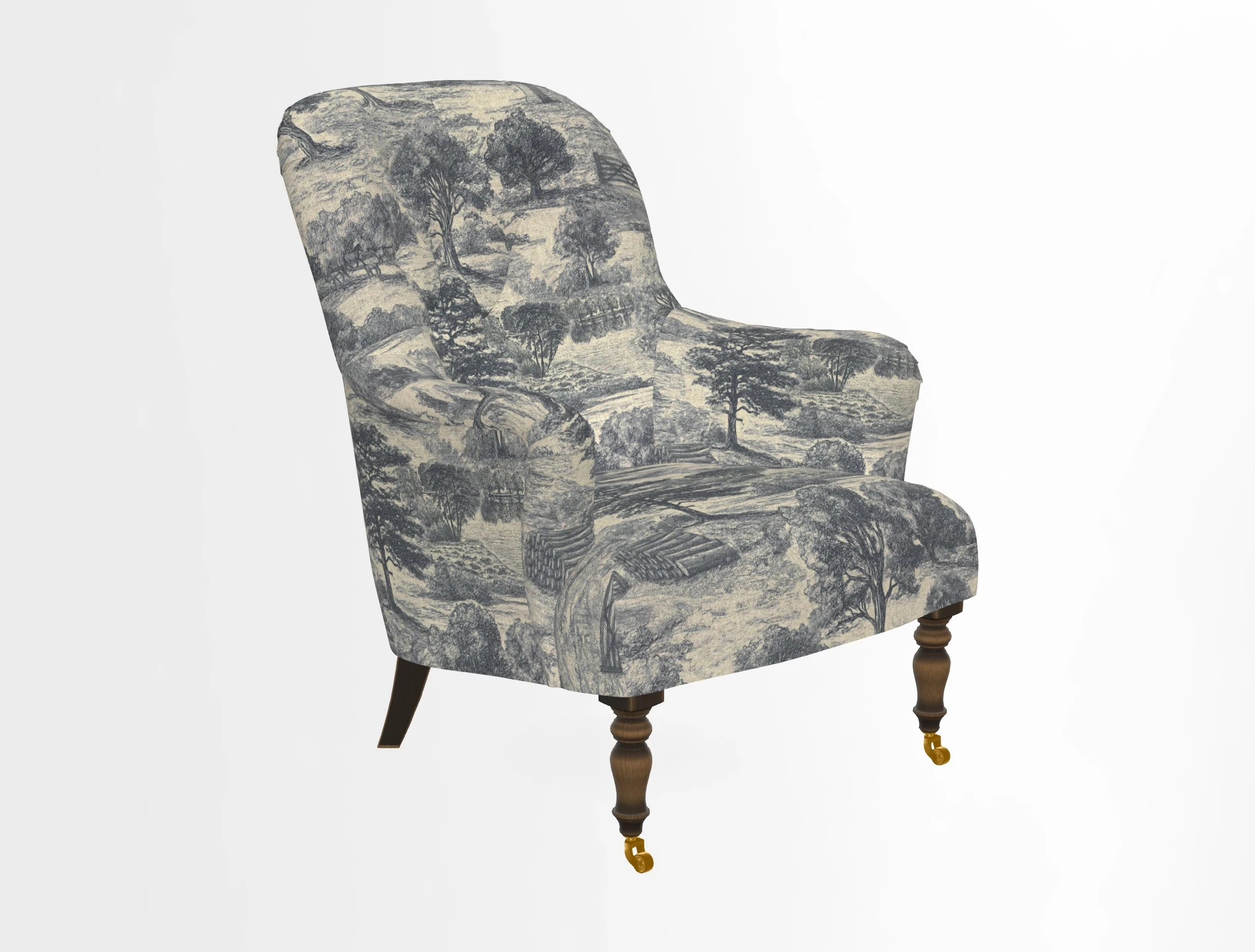 Tisbury Chair in House Clever Velvet Henna