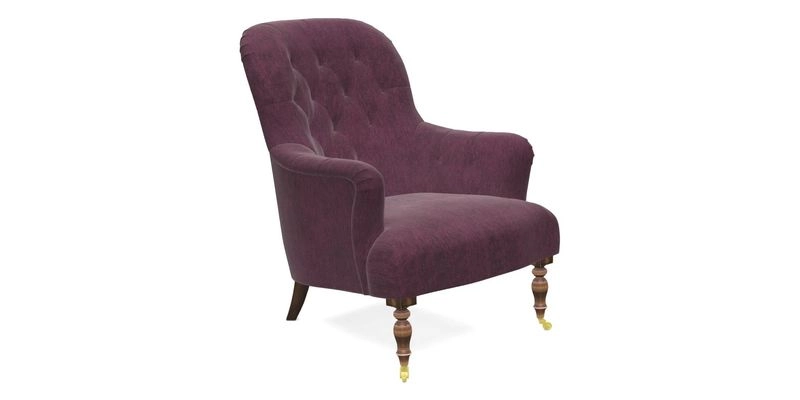 Tisbury Chair in House Clever Velvet Henna
