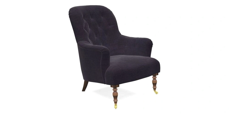 Tisbury Chair in House Clever Velvet Henna