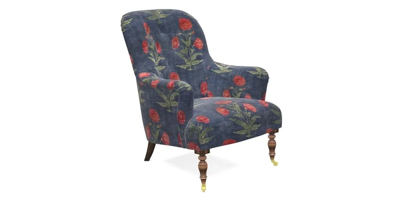 Tisbury Chair in House Clever Velvet Henna