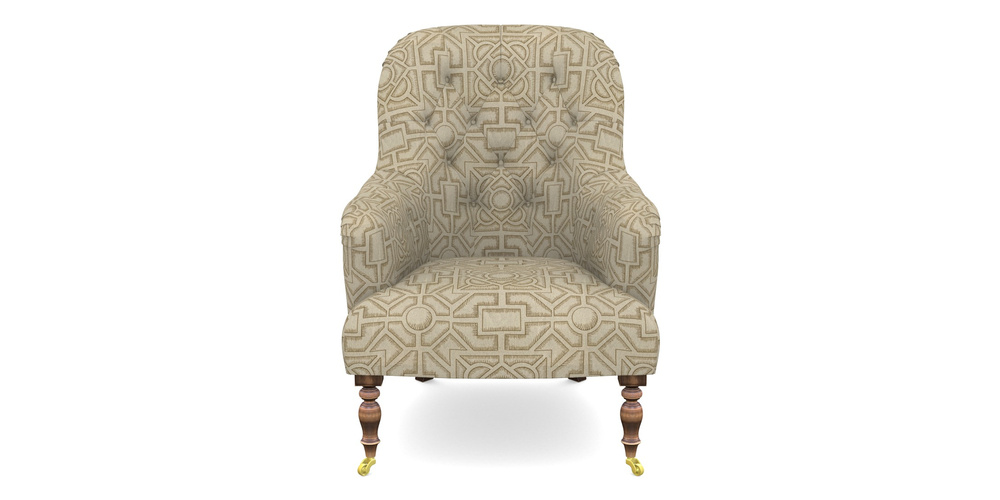 Product photograph of Tisbury Chair In Rhs Collection - Large Knot Garden Linen - Gold from Sofas and Stuff Limited