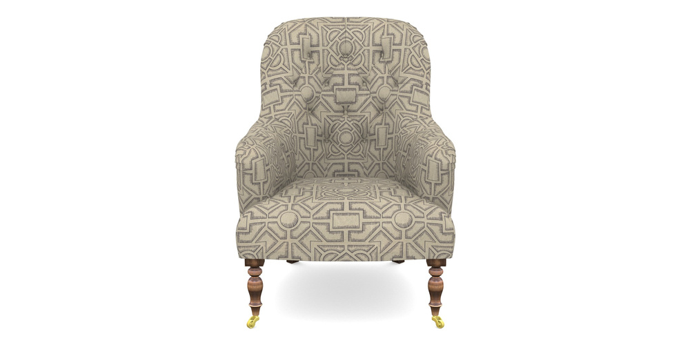 Product photograph of Tisbury Chair In Rhs Collection - Large Knot Garden Linen - Grey from Sofas and Stuff Limited