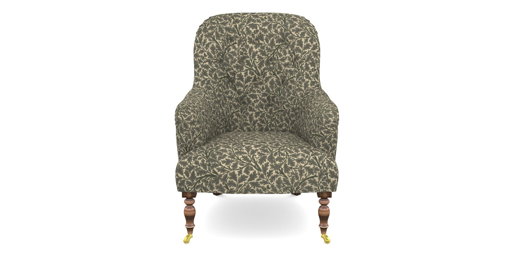 Product photograph of Tisbury Chair In V A Drawn From Nature Collection - Oak Tree - Dark Green from Sofas and Stuff Limited