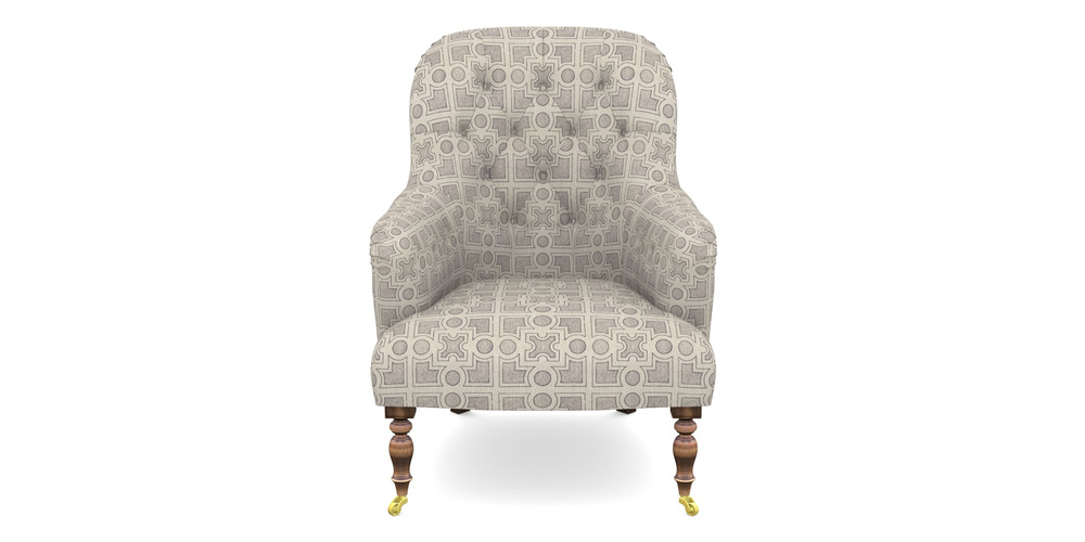 Product photograph of Tisbury Chair In Rhs Collection - Small Knot Garden Cotton Weave - Grey from Sofas and Stuff Limited