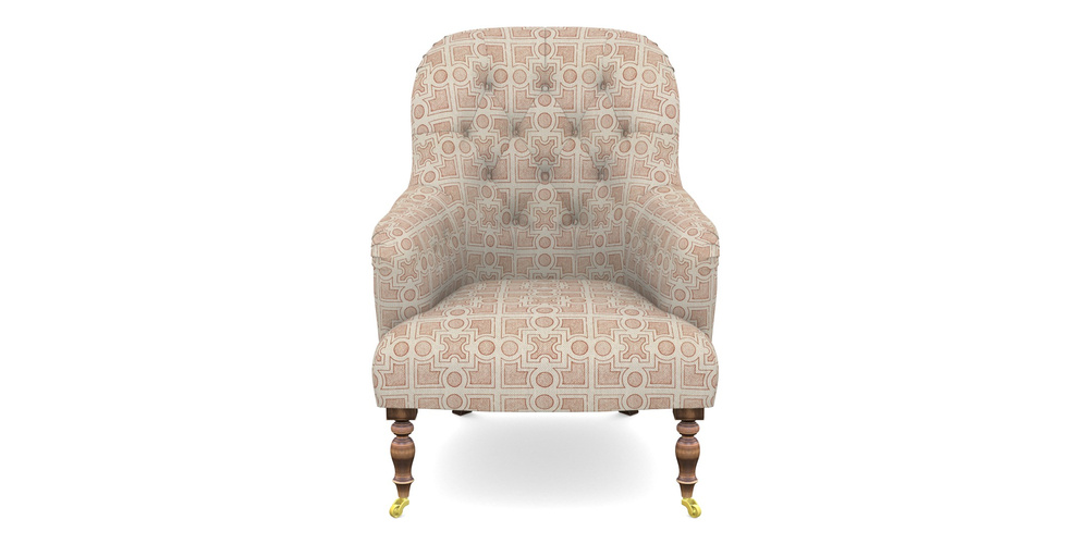 Product photograph of Tisbury Chair In Rhs Collection - Small Knot Garden Cotton Weave - Terracotta from Sofas and Stuff Limited