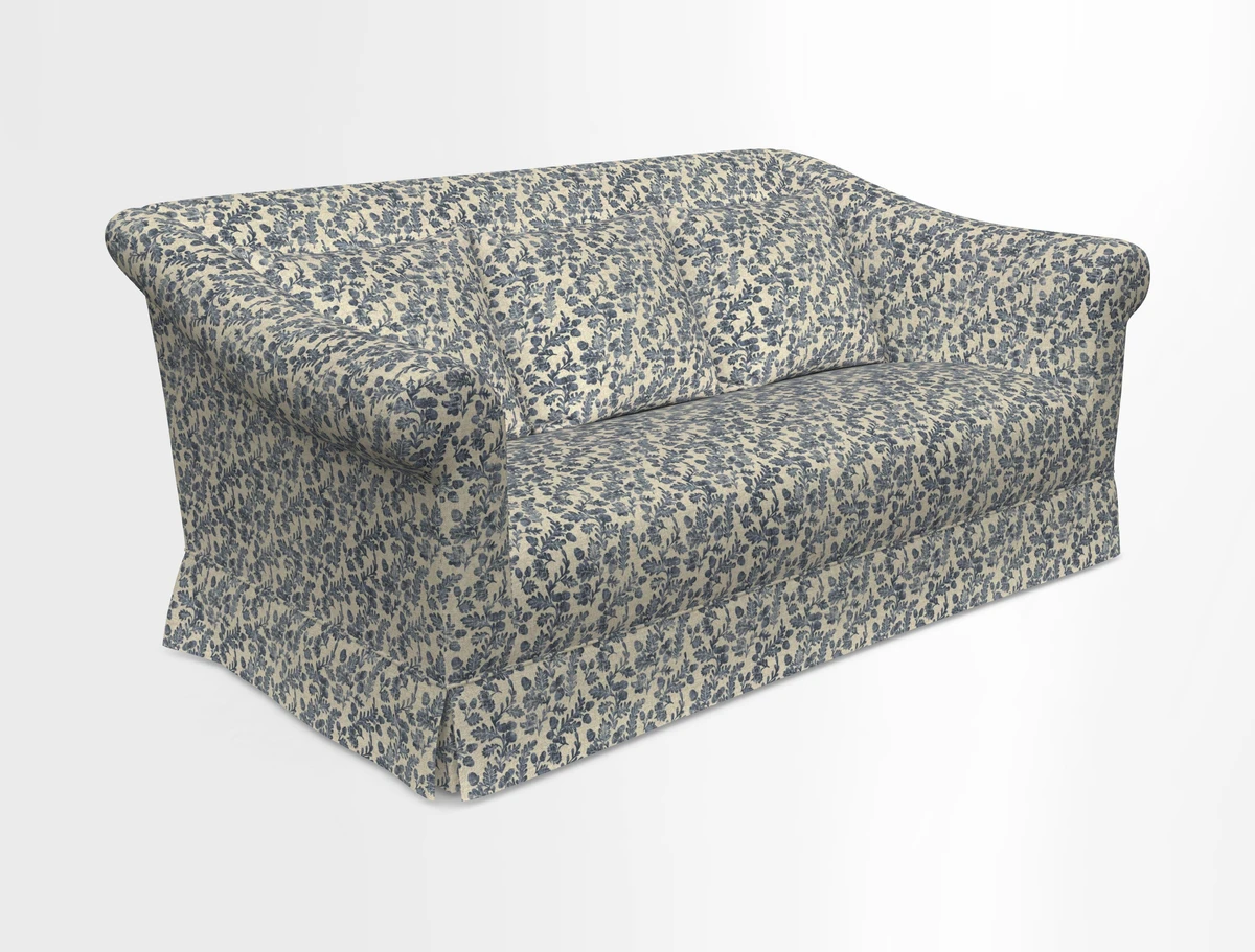 Turnberry 3 seater sofa in Contour Lines Berry with scatters in Frond Stripe Small Berry