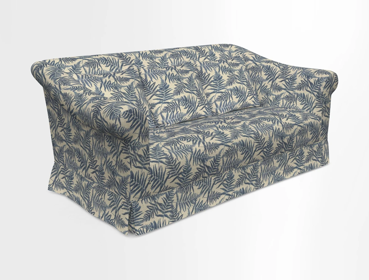 Turnberry 3 seater sofa in Contour Lines Berry with scatters in Frond Stripe Small Berry