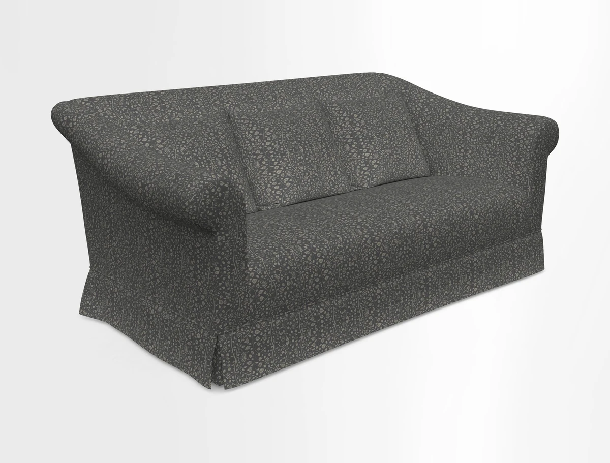 Turnberry 3 seater sofa in Contour Lines Berry with scatters in Frond Stripe Small Berry