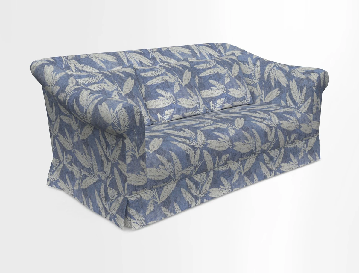 Turnberry 3 seater sofa in Contour Lines Berry with scatters in Frond Stripe Small Berry