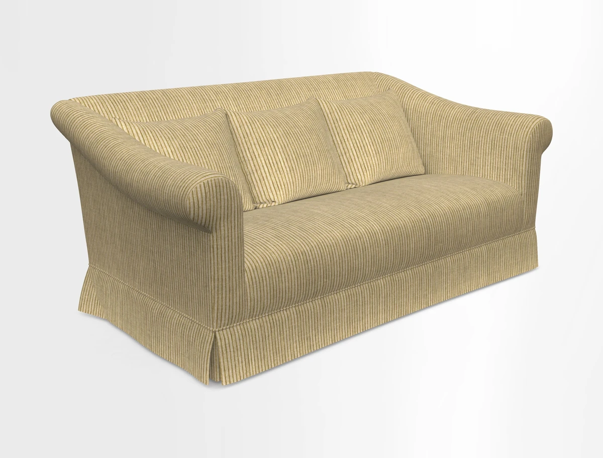 Turnberry 3 seater sofa in Contour Lines Berry with scatters in Frond Stripe Small Berry