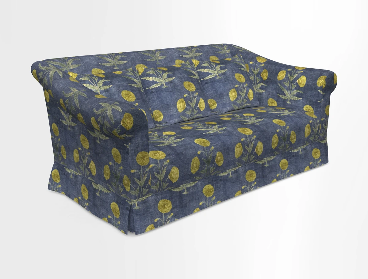 Turnberry 3 seater sofa in Contour Lines Berry with scatters in Frond Stripe Small Berry
