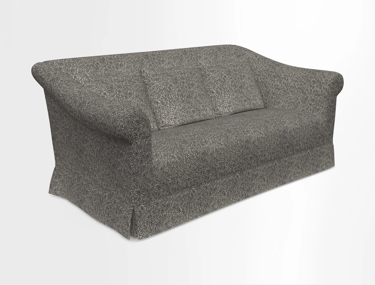 Turnberry 3 seater sofa in Contour Lines Berry with scatters in Frond Stripe Small Berry
