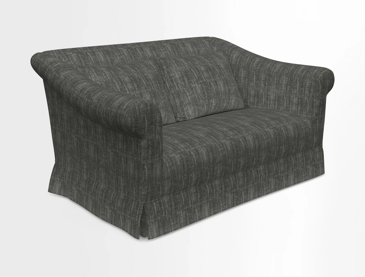 Turnberry 3 seater sofa in Contour Lines Berry with scatters in Frond Stripe Small Berry