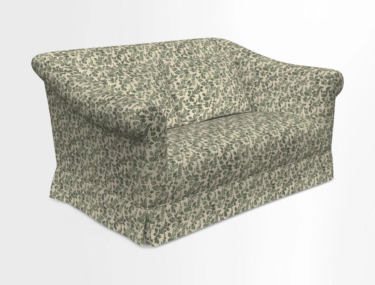 Turnberry 3 seater sofa in Contour Lines Berry with scatters in Frond Stripe Small Berry