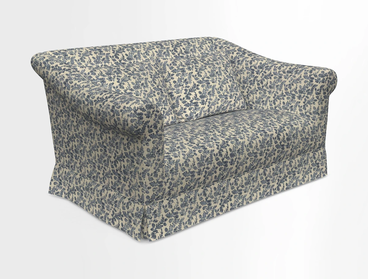 Turnberry 3 seater sofa in Contour Lines Berry with scatters in Frond Stripe Small Berry