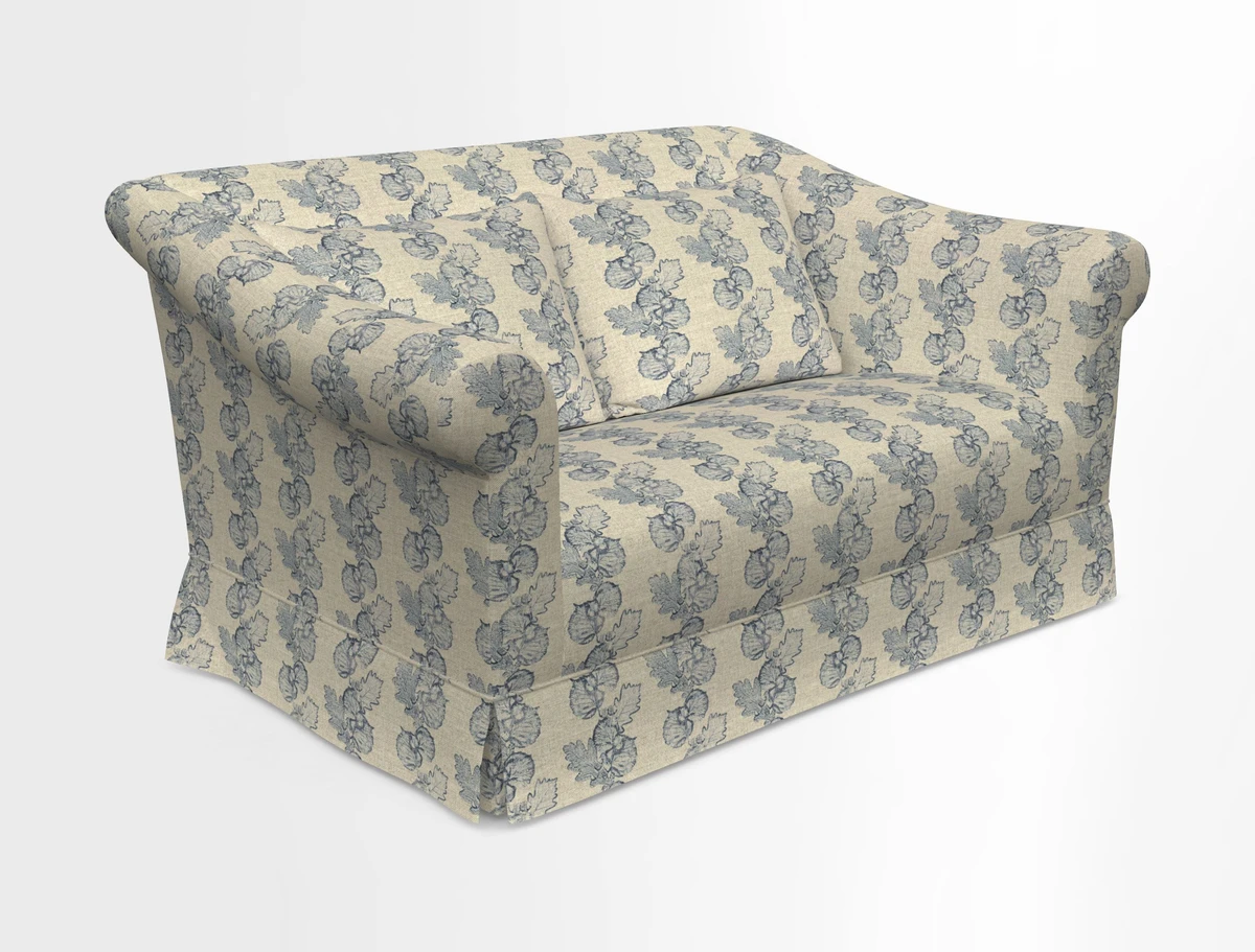 Turnberry 3 seater sofa in Contour Lines Berry with scatters in Frond Stripe Small Berry