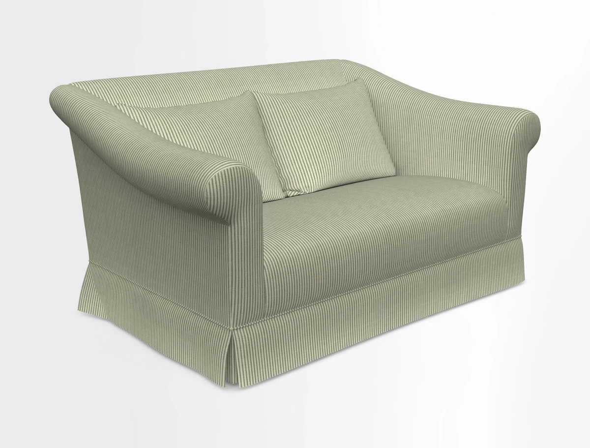Turnberry 3 seater sofa in Contour Lines Berry with scatters in Frond Stripe Small Berry