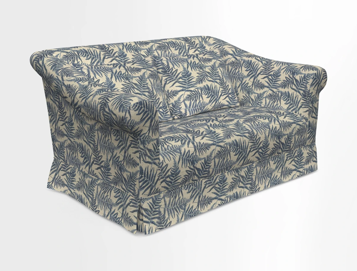 Turnberry 3 seater sofa in Contour Lines Berry with scatters in Frond Stripe Small Berry