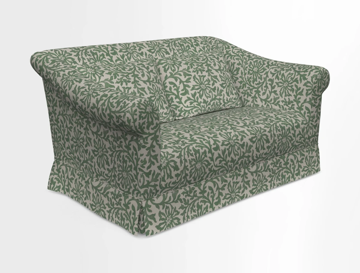 Turnberry 3 seater sofa in Contour Lines Berry with scatters in Frond Stripe Small Berry