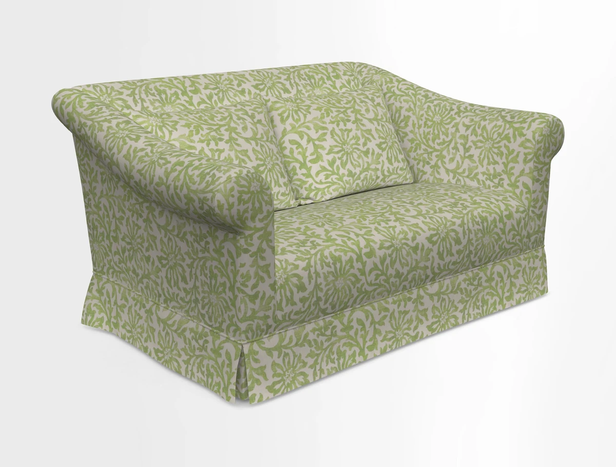 Turnberry 3 seater sofa in Contour Lines Berry with scatters in Frond Stripe Small Berry