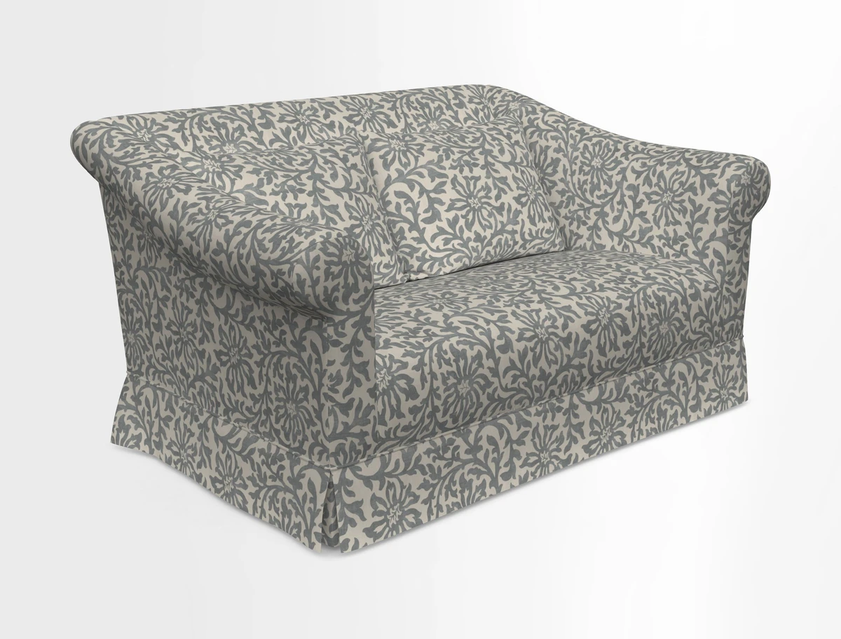 Turnberry 3 seater sofa in Contour Lines Berry with scatters in Frond Stripe Small Berry