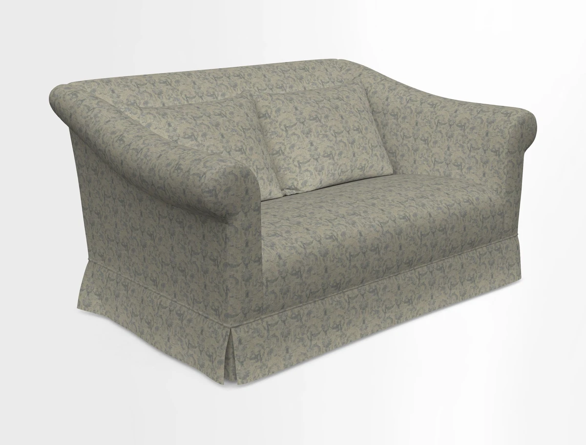Turnberry 3 seater sofa in Contour Lines Berry with scatters in Frond Stripe Small Berry