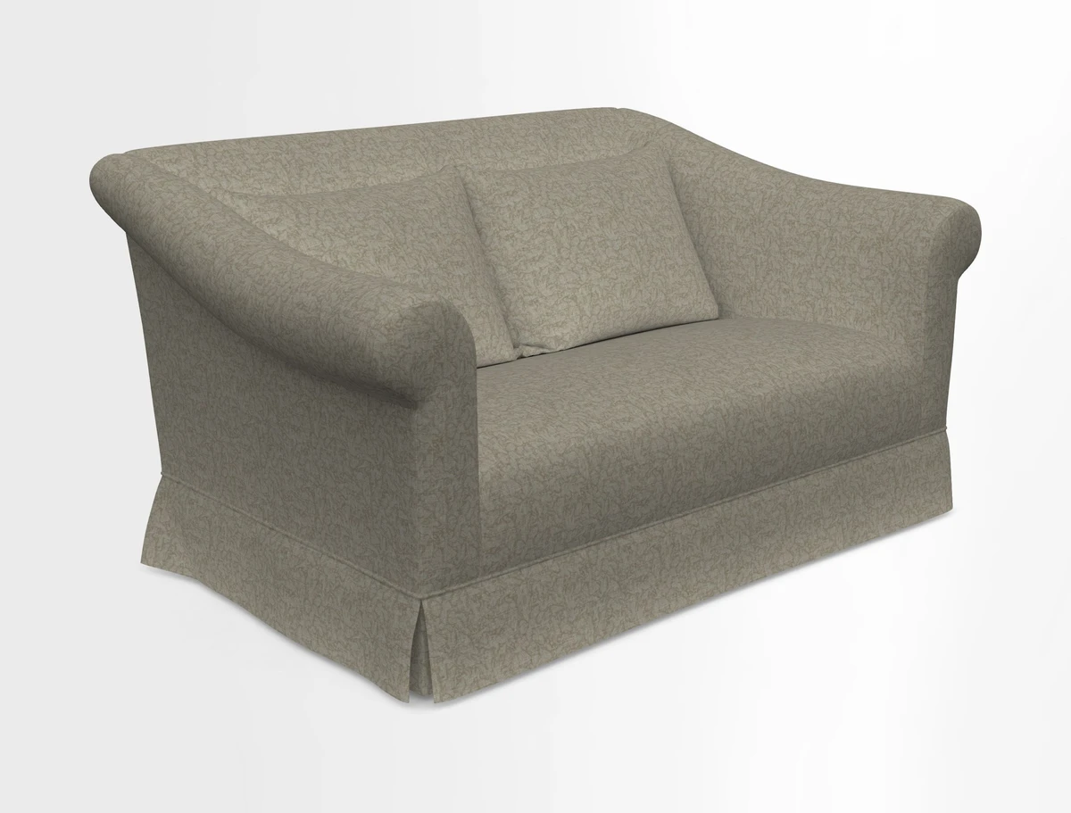 Turnberry 3 seater sofa in Contour Lines Berry with scatters in Frond Stripe Small Berry