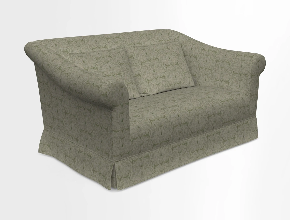 Turnberry 3 seater sofa in Contour Lines Berry with scatters in Frond Stripe Small Berry