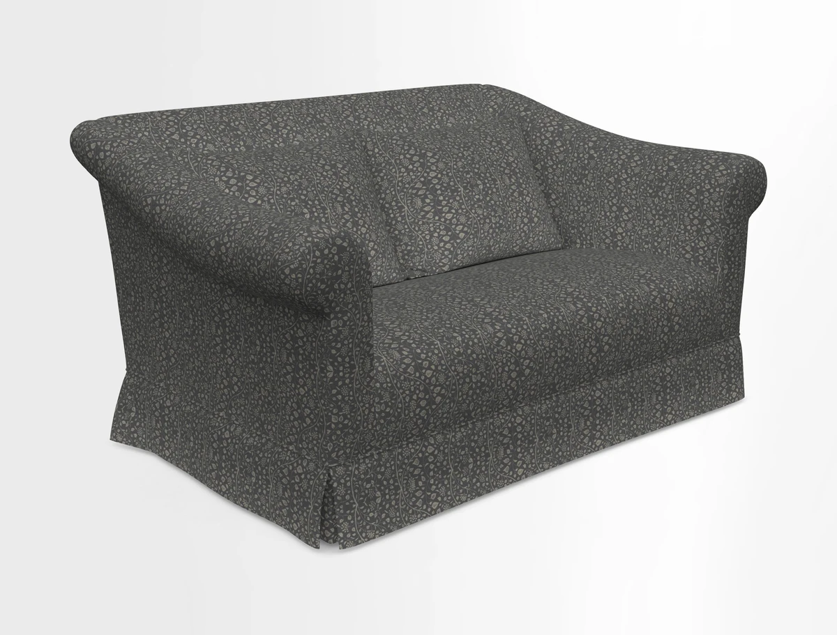 Turnberry 3 seater sofa in Contour Lines Berry with scatters in Frond Stripe Small Berry
