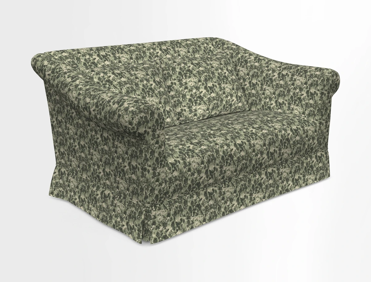 Turnberry 3 seater sofa in Contour Lines Berry with scatters in Frond Stripe Small Berry