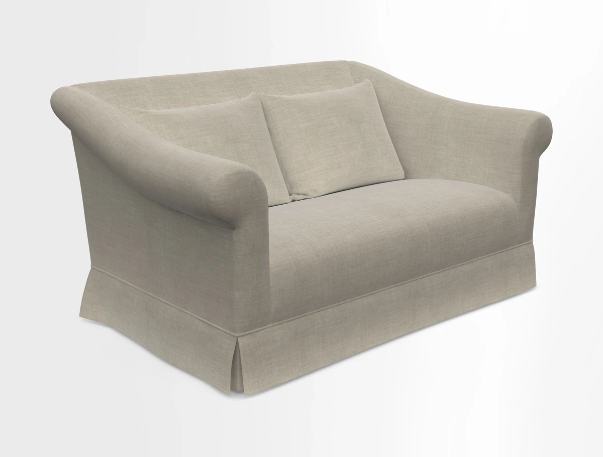 Turnberry 3 seater sofa in Contour Lines Berry with scatters in Frond Stripe Small Berry