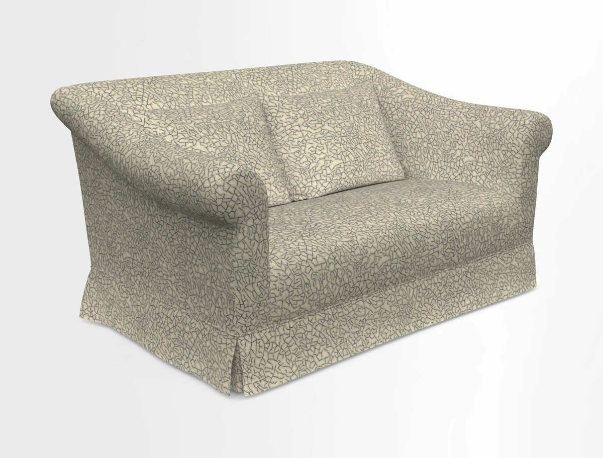 Turnberry 3 seater sofa in Contour Lines Berry with scatters in Frond Stripe Small Berry