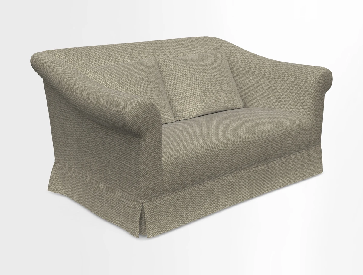 Turnberry 3 seater sofa in Contour Lines Berry with scatters in Frond Stripe Small Berry