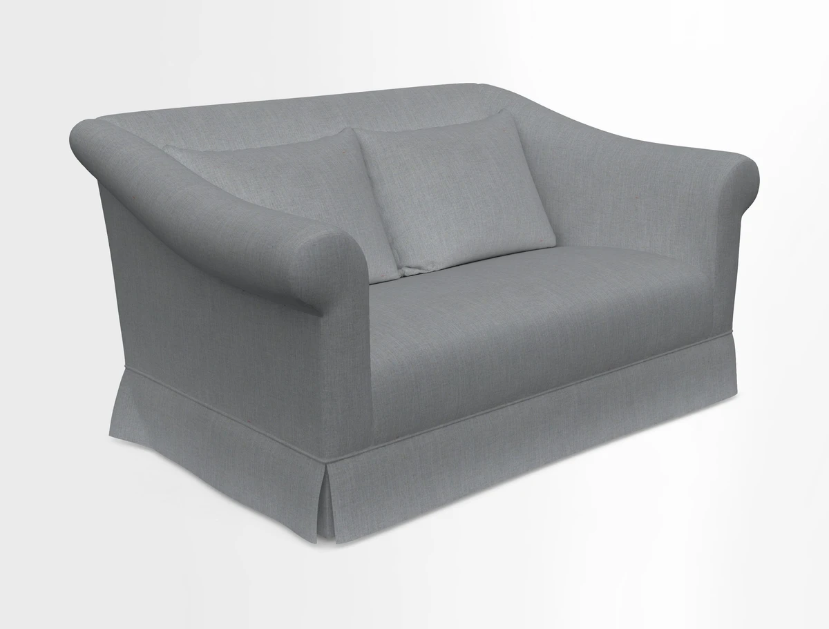 Turnberry 3 seater sofa in Contour Lines Berry with scatters in Frond Stripe Small Berry