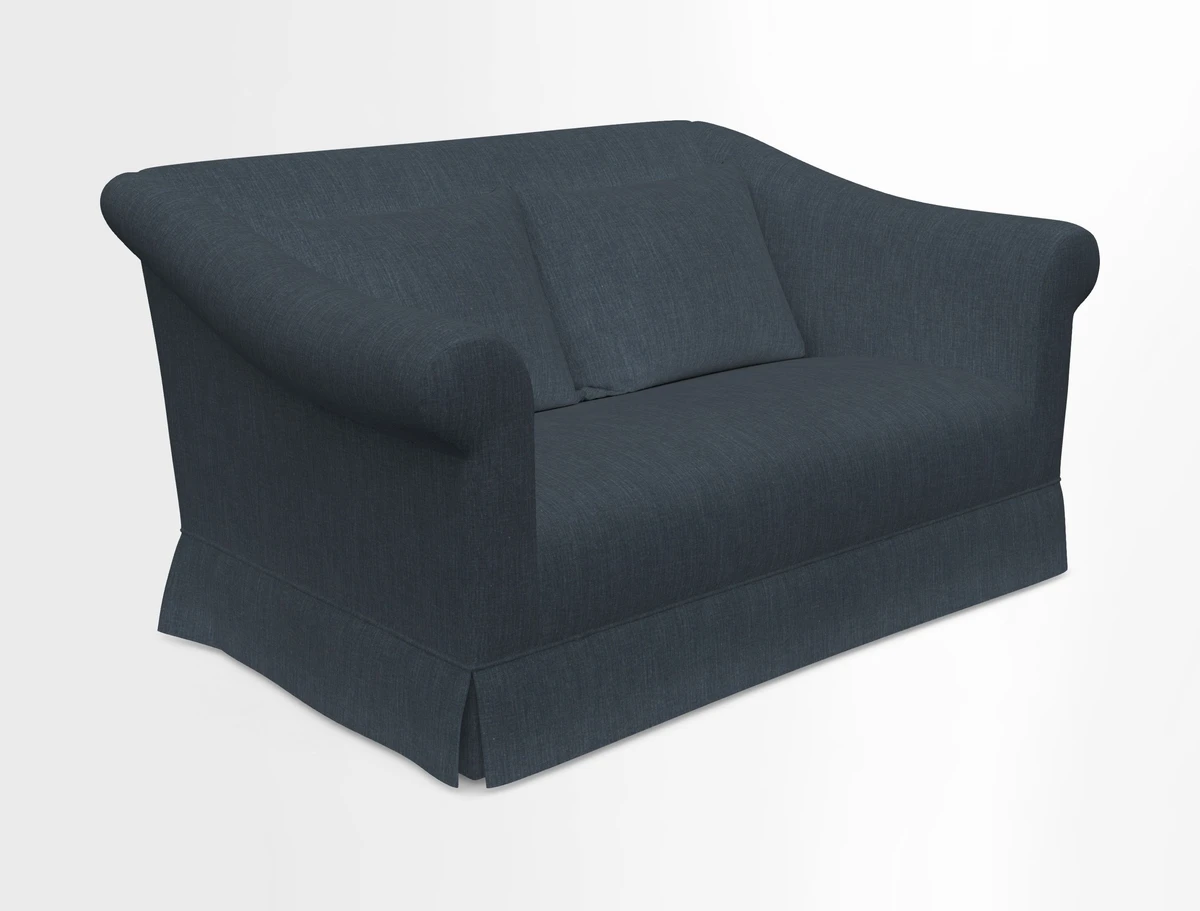 Turnberry 3 seater sofa in Contour Lines Berry with scatters in Frond Stripe Small Berry