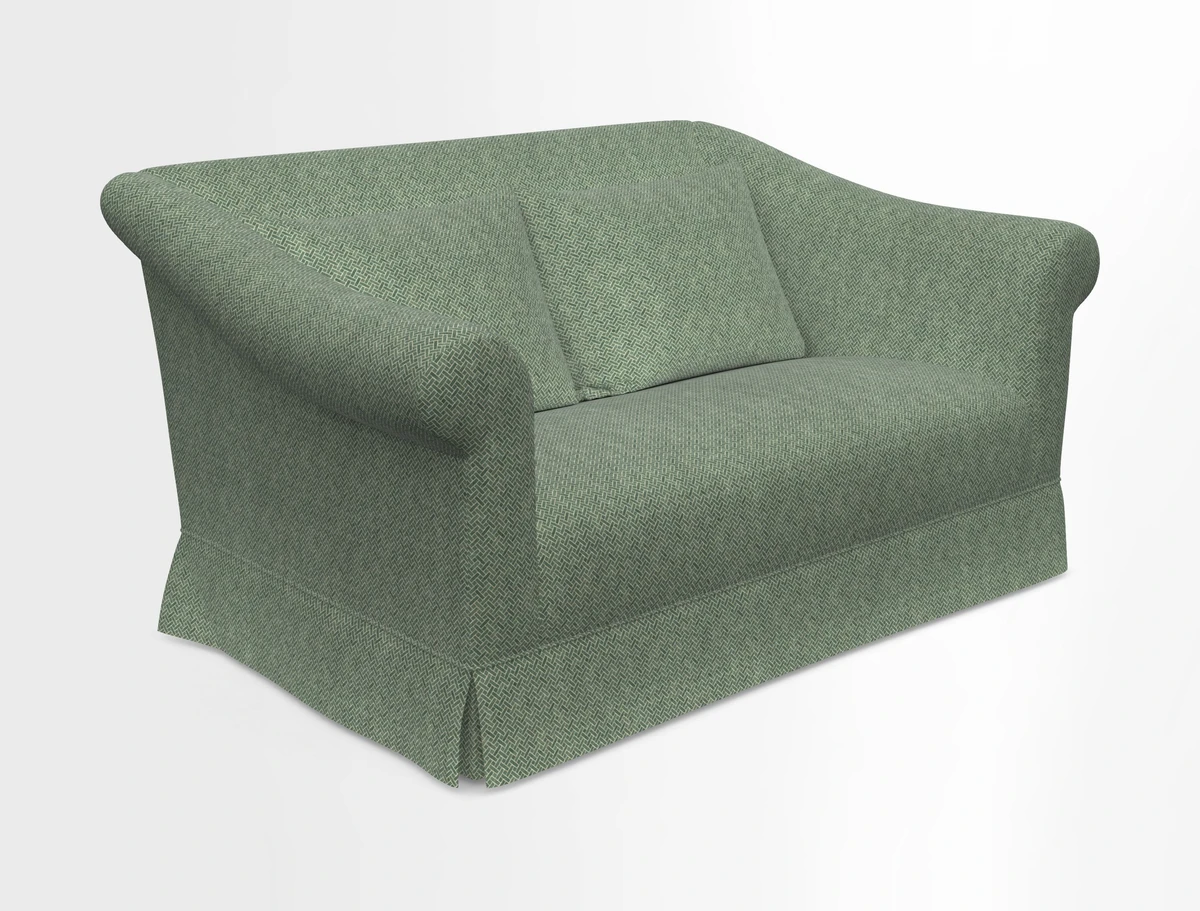 Turnberry 3 seater sofa in Contour Lines Berry with scatters in Frond Stripe Small Berry