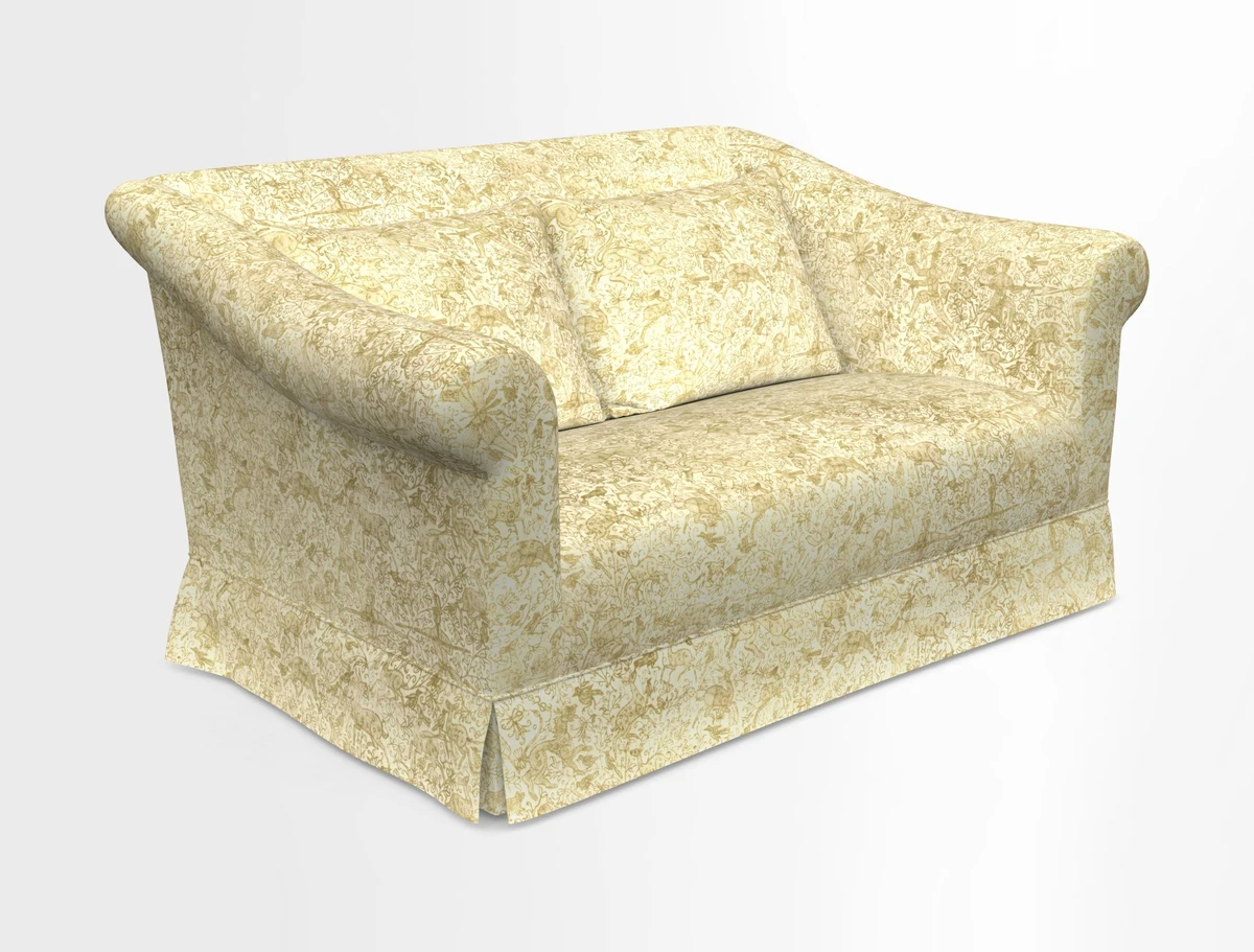 Turnberry 3 seater sofa in Contour Lines Berry with scatters in Frond Stripe Small Berry