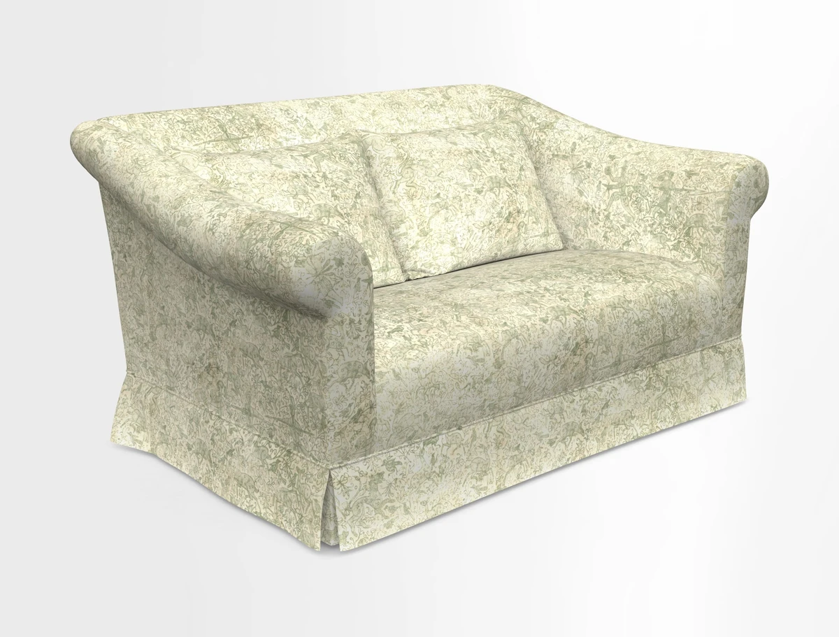 Turnberry 3 seater sofa in Contour Lines Berry with scatters in Frond Stripe Small Berry